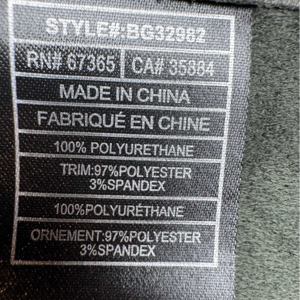 BB Dakota Vegan Leather Green Jacket - Picture 6 of 7